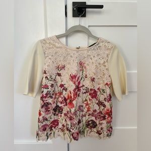 Anthropologie Sunday in Brooklyn lace top.